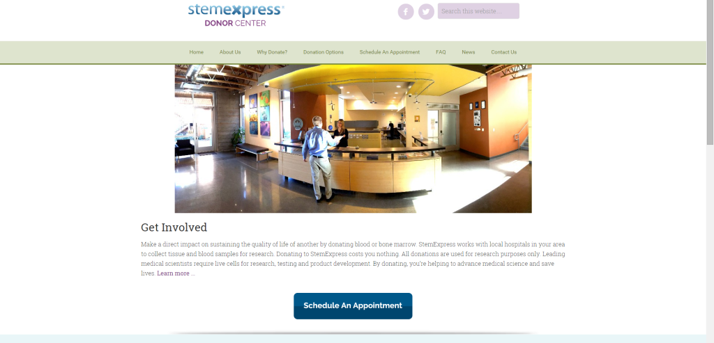 StemExpress Donor Center website launches